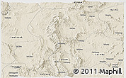 Shaded Relief Panoramic Map of Mong Kung