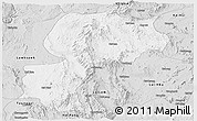 Silver Style Panoramic Map of Mong Kung