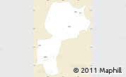 Classic Style Simple Map of Mong Kung, single color outside