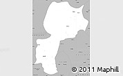 Gray Simple Map of Mong Kung