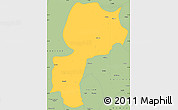 Savanna Style Simple Map of Mong Kung