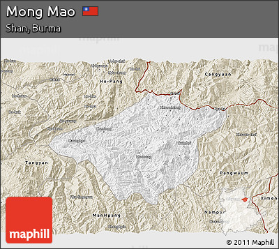 Classic Style 3D Map of Mong Mao
