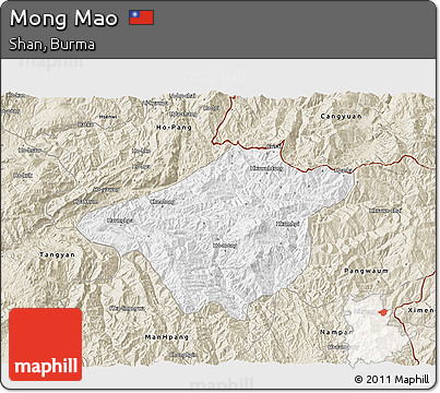 Classic Style 3D Map of Mong Mao