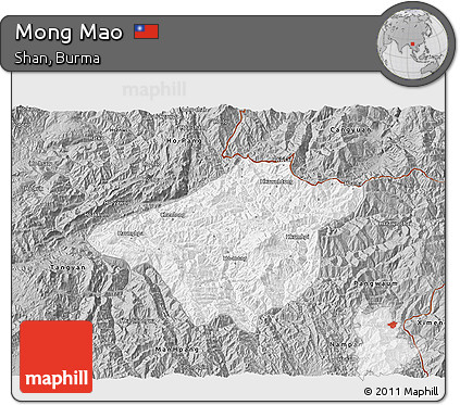 Gray 3D Map of Mong Mao