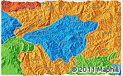 Political 3D Map of Mong Mao