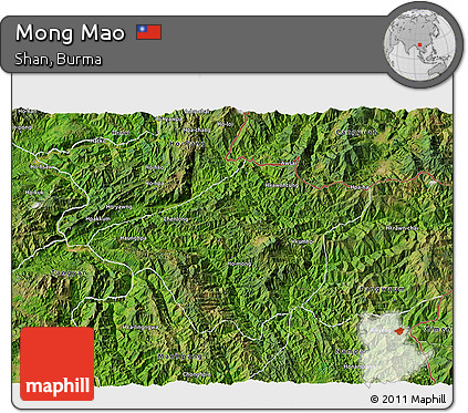 Satellite 3D Map of Mong Mao