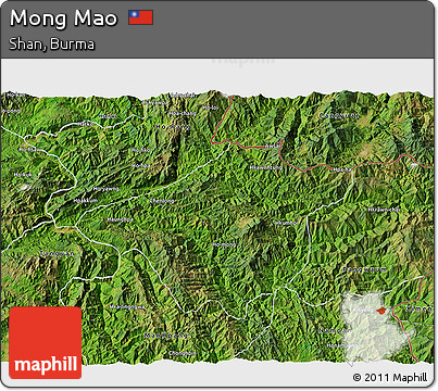 Satellite 3D Map of Mong Mao