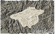 Shaded Relief 3D Map of Mong Mao, darken