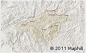 Shaded Relief 3D Map of Mong Mao, lighten