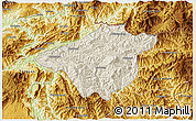 Shaded Relief 3D Map of Mong Mao, physical outside