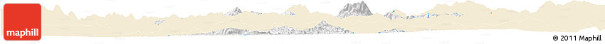 Classic Style Horizon Map of Mong Mao, single color outside