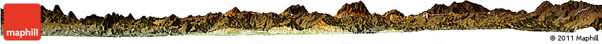 Physical Horizon Map of Mong Mao, darken