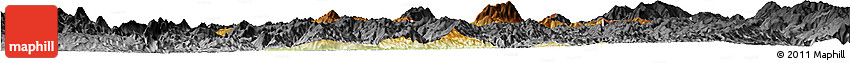 Physical Horizon Map of Mong Mao, darken, desaturated