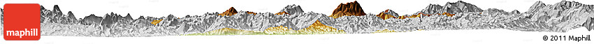 Physical Horizon Map of Mong Mao, lighten, desaturated