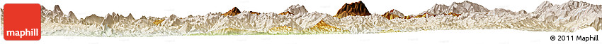 Physical Horizon Map of Mong Mao, lighten