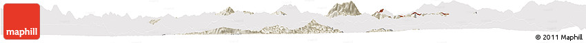 Shaded Relief Horizon Map of Mong Mao, cropped outside