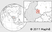 Blank Location Map of Mong Mao, highlighted country