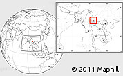 Blank Location Map of Mong Mao, highlighted parent region, within the entire country