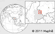 Blank Location Map of Mong Mao, highlighted parent region