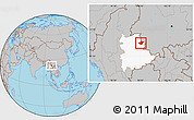 Gray Location Map of Mong Mao, highlighted parent region