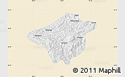 Classic Style Map of Mong Mao, single color outside