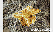 Physical Map of Mong Mao, darken, semi-desaturated