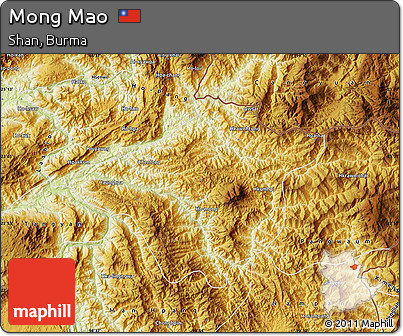 Physical Map of Mong Mao
