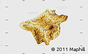 Physical Map of Mong Mao, single color outside