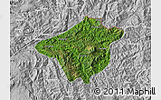 Satellite Map of Mong Mao, lighten, desaturated