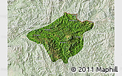 Satellite Map of Mong Mao, lighten