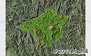 Satellite Map of Mong Mao, semi-desaturated