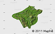 Satellite Map of Mong Mao, single color outside