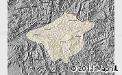 Shaded Relief Map of Mong Mao, darken, desaturated