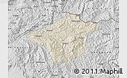 Shaded Relief Map of Mong Mao, desaturated