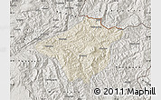 Shaded Relief Map of Mong Mao, semi-desaturated