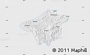 Silver Style Map of Mong Mao, single color outside