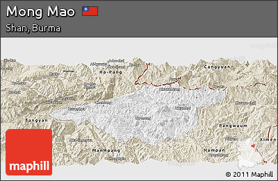 Classic Style Panoramic Map of Mong Mao