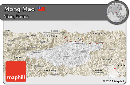 Classic Style Panoramic Map of Mong Mao