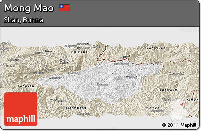 Classic Style Panoramic Map of Mong Mao