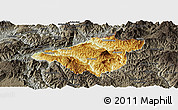 Physical Panoramic Map of Mong Mao, darken, semi-desaturated