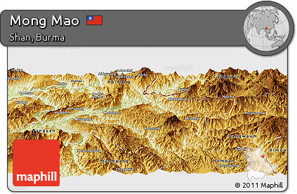 Physical Panoramic Map of Mong Mao