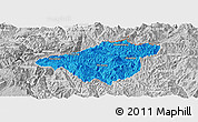 Political Panoramic Map of Mong Mao, lighten, desaturated