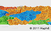 Political Panoramic Map of Mong Mao