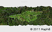 Satellite Panoramic Map of Mong Mao, darken