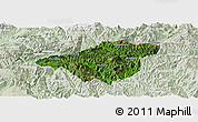 Satellite Panoramic Map of Mong Mao, lighten