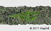 Satellite Panoramic Map of Mong Mao, semi-desaturated