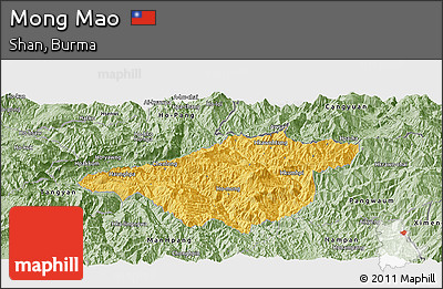 Savanna Style Panoramic Map of Mong Mao