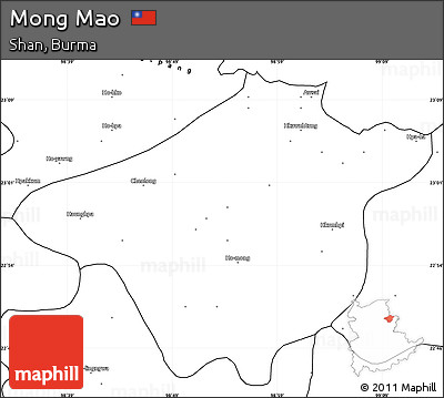 Blank Simple Map of Mong Mao