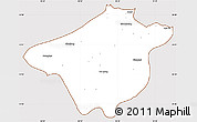 Classic Style Simple Map of Mong Mao, cropped outside
