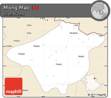 Classic Style Simple Map of Mong Mao